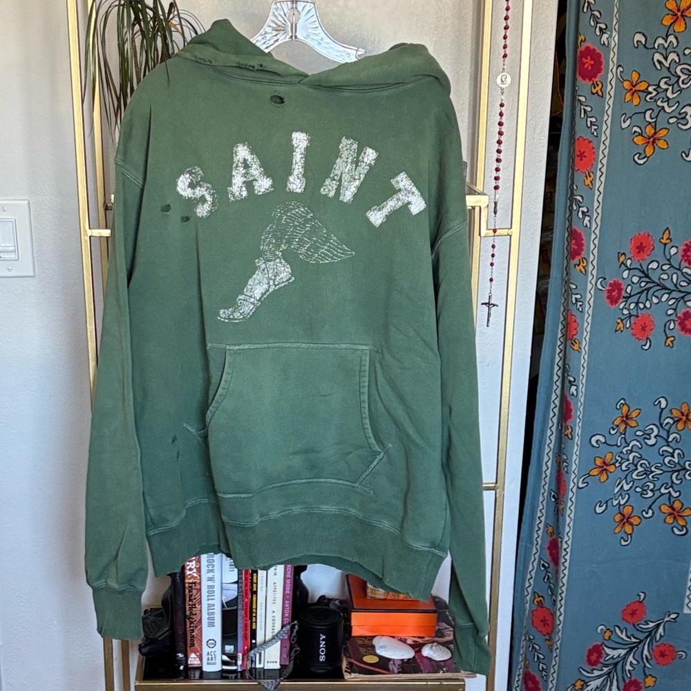 Saint Michael cotton hoodie